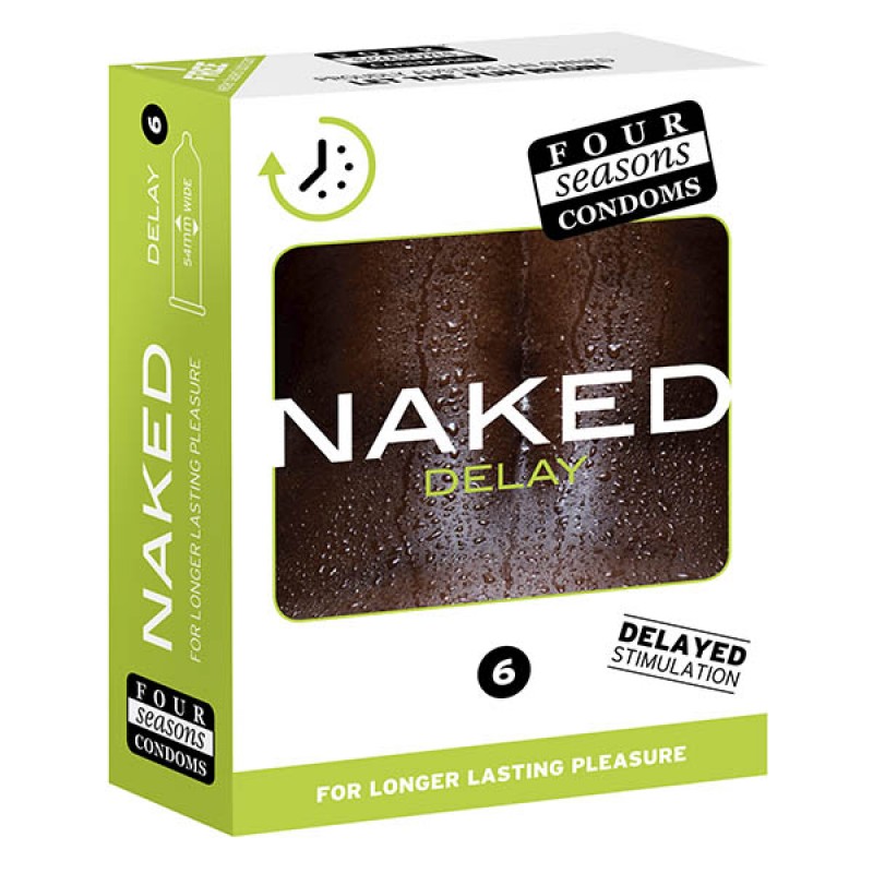 Four Seasons Condoms Naked Delay 6 Pack